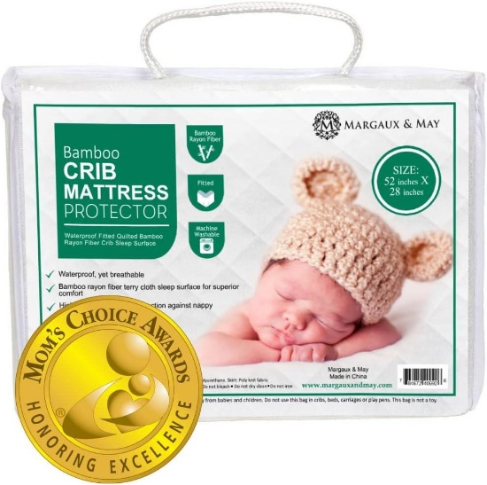 Ultra Soft Waterproof Crib Mattress Protector Pad from Bamboo Rayon Fibre, $24.99 MSRP