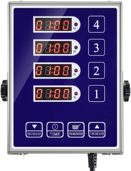 Commercial 4 Channel Kitchen Timers Digital Restaurant Timer, $39.99 MSRP
