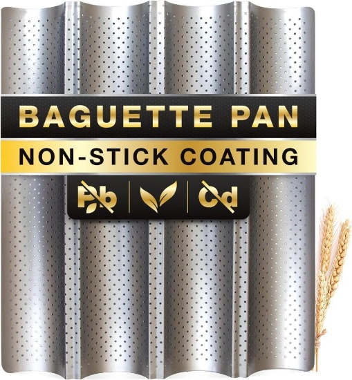 Epare French Baguette Bread Pan for Baking - 15" x 13" Non Stick Pan, $29.99 MSRP
