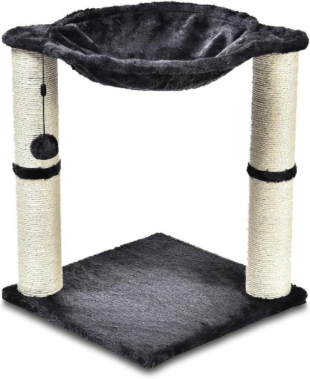 Amazon Basics Cat Tower with Hammock and Scratching Posts for Indoor Cats, $29.99 MSRP