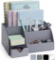 Grey Desk Organizer, 9 Compartments, Office Supplies and Desk Accessories Organizer, $30.99 MSRP