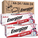 Energizer AA Batteries and AAA Batteries, 24 Max Double A and 24 Max Triple A Batteries, $39.99 MSRP