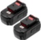 2 Pack 300mAh Battery for Porter Cable PC18BL Replacement Drill Batteries, $39.99 MSRP