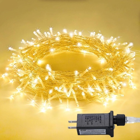 JMEXSUSS Warm White Indoor String Lights for Bedroom, Classroom Lights 8 Modes, $19.99 MSRP