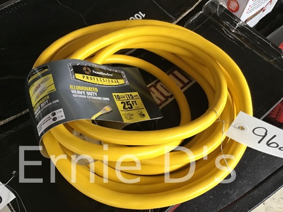 New/Unused Southwire Illuminated HD 25' Outdoor Extension Cord