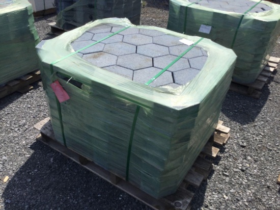 Skid of Pavers--8" Hexagon Beveled with Spacer