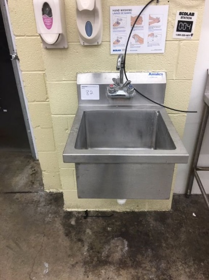 Stainless hand sink