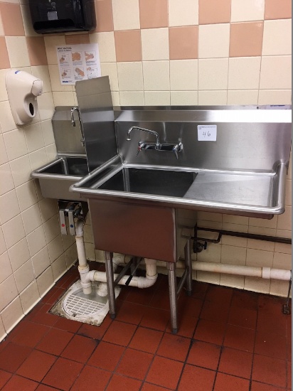1 Comp. S/S sink with hand sink