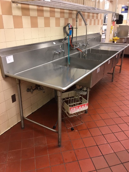 S/S Three compartment sink