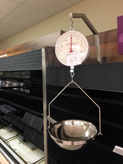Detecto hanging produce scale with basket