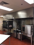 13' Stainless steel hood with fire system