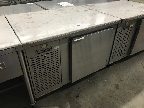 4' Edwards counter refrigerator, martle-look top