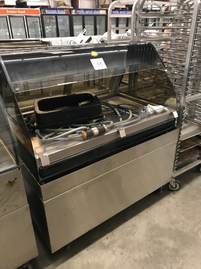 Alto Sham self-service hot case with stainless base