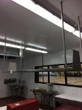 7' Hanging Stainless steel tray rack