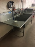 3 Compartment stainless sink