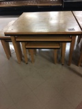 Wood Display Tables