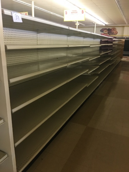 Lozier shelving, 44' long run