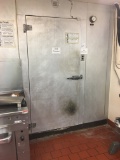 8' X 8' Deli Freezer with coil, gas defrost