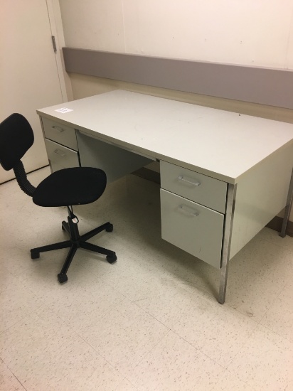 Metal office desk