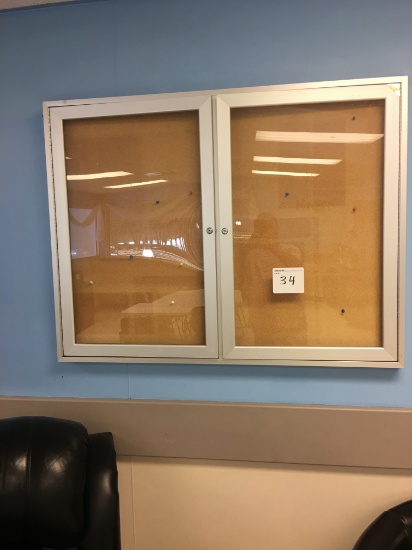 Corkboard with doors