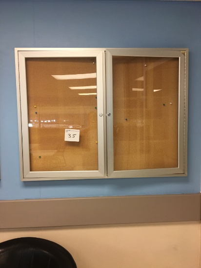 Corkboard with doors