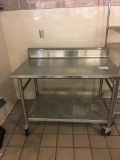 4' Stainless steel table