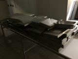 Stainless pans for display cases