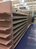 30' Center isle Lozier shelving, measured down middle