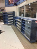 Glass cabinet and shelving for pharmacy