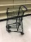 Small black shopping carts