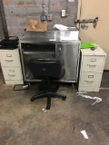 Stainless receiving desk/file cabinets