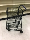 Small black shopping carts