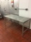 6' Stainless steel table