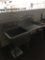 One comp sink with drainboards