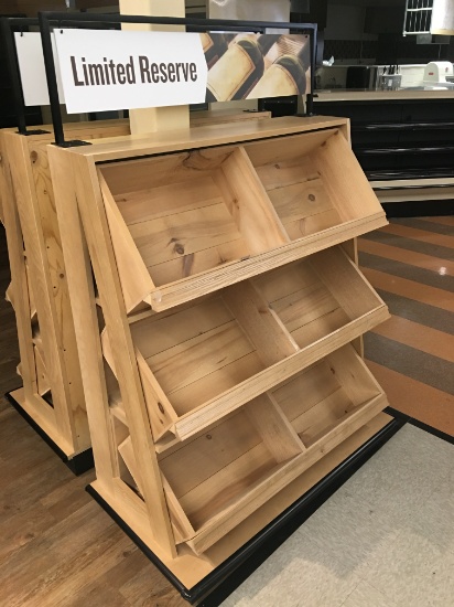 Wood produce display