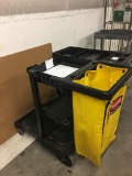Rubbermaid janitor cart