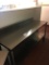 6' Stainless table with backsplash and shelf