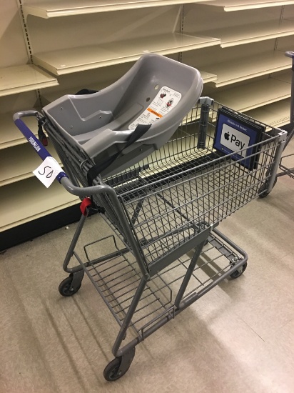 Baby seat shopping carts