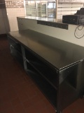 8' Stainless cabinet with shelves