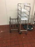 Two rolling racks, sold as one lot