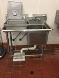 One bay stainless steel sink with drainboard