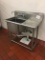 Stainless one bay sink with drainboard