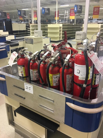 (12) Fire Extinguishers, your bid X 12