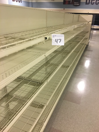 Kent 24' Gondola shelving, measured down middle