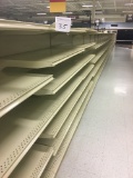 Kent 76' Gondola shelving, measured down middle