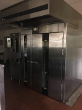 Baxter Double Roll in gas rack oven