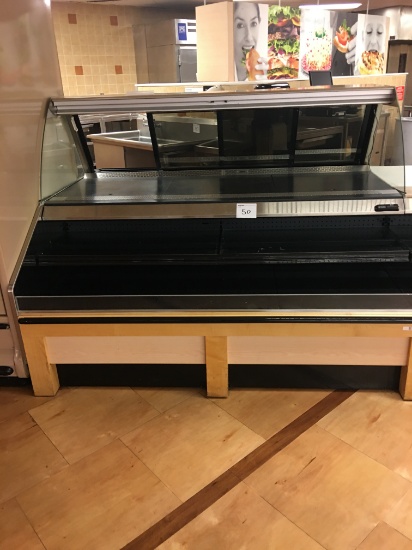 6' Barker PTD open deli case