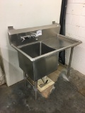 Stainless one bay sink