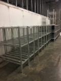 (19) Three shelf cooler racks.  Your bid X 19
