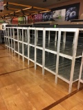 (12) Three shelf cooler racks.  Sold each.  Your bid X 12